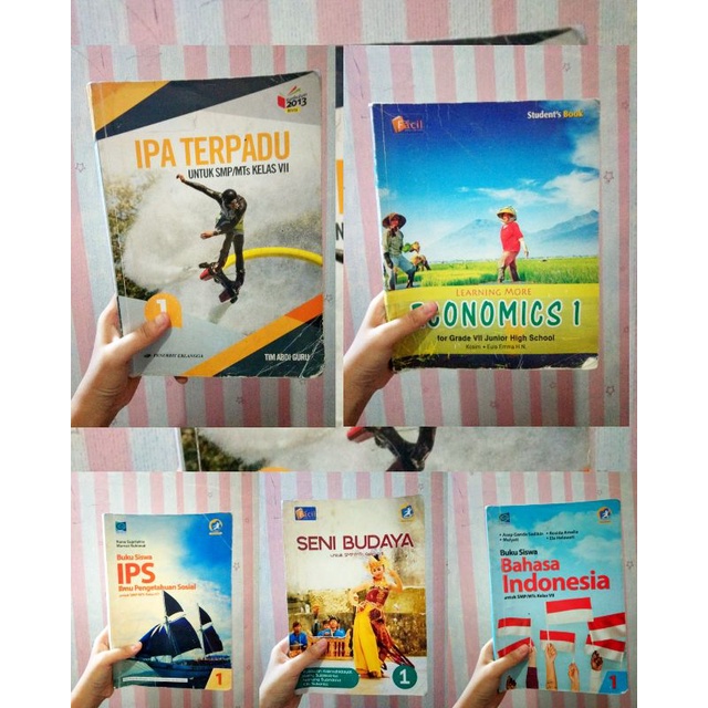 

PRELOVED BUKU PAKET GRAFINDO FACIL ERLANGGA SMP KELAS 7 IPA EKONOMI IPS SENI BUDAYA BAHASA INDONESIA