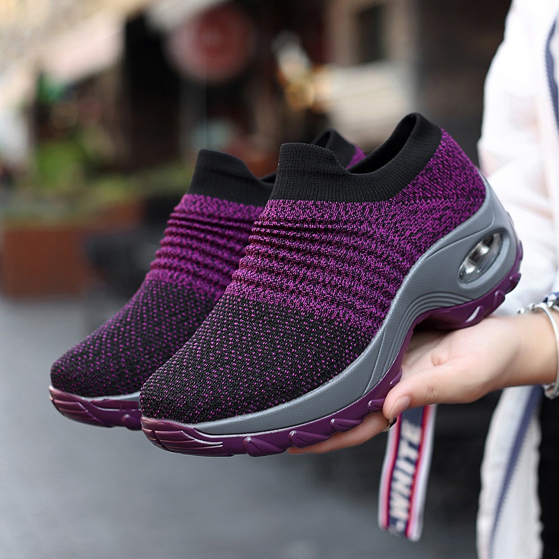 QINGSHUI Sepatu Kets Slip on Wanita Berkualitas Tinggi,Sepatu Cewek Terbaru 2022 Import Korea,Sepatu Sneaker Wanita,Sepatu Lari Wanita Yang Nyaman