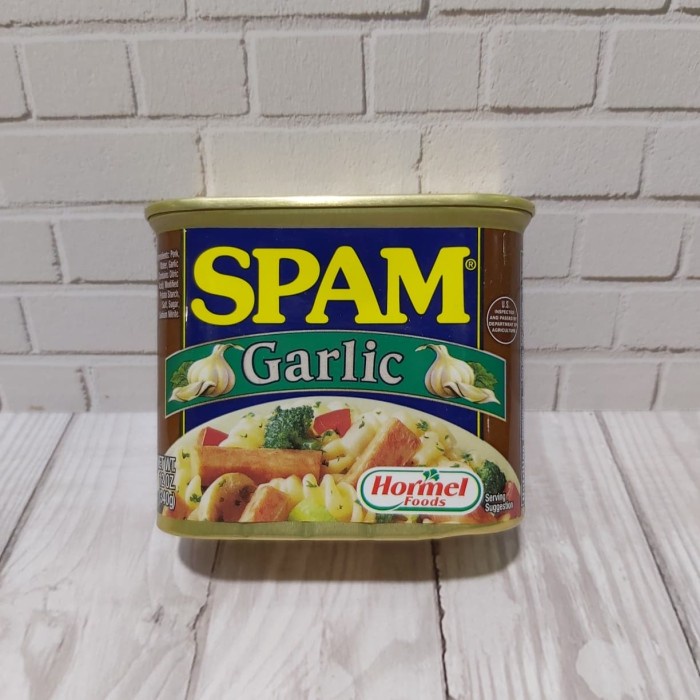 

Gg01Hh Spam Garlic Rasa Bawang 340 Gram ( Non Halal ) Ds01Gkk