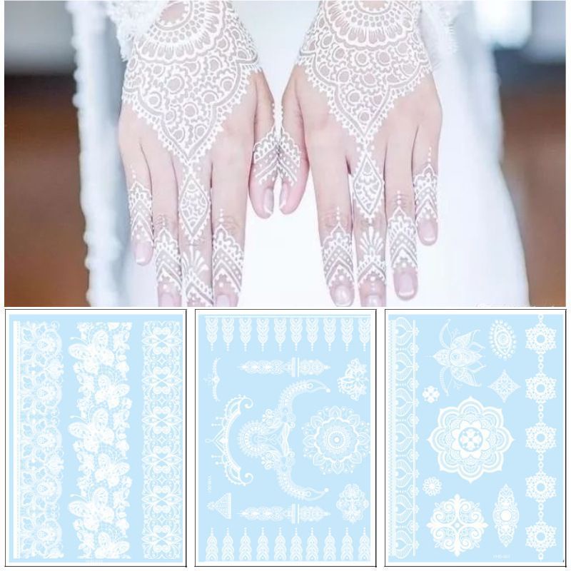 ❤Miss Vinka❤ Henna Instant/Henna Tattoo/Henna Tempel Praktis untuk Wedding