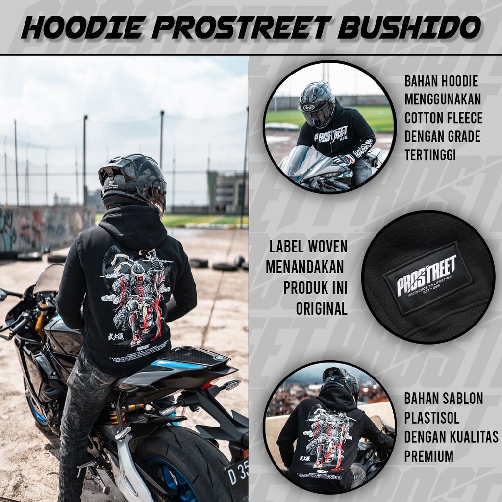 HOODIE | PROSTREET | BUSHIDO |REGULER | ORIGINAL