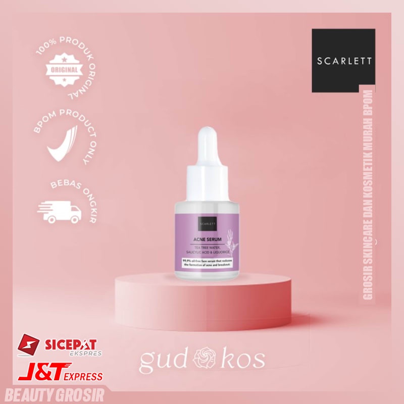 Serum Wajah Glowing Ampuh Secarlet Scarlet Skarlet BPOM Whetening Scarlett Whitening Acne Serum 15 M