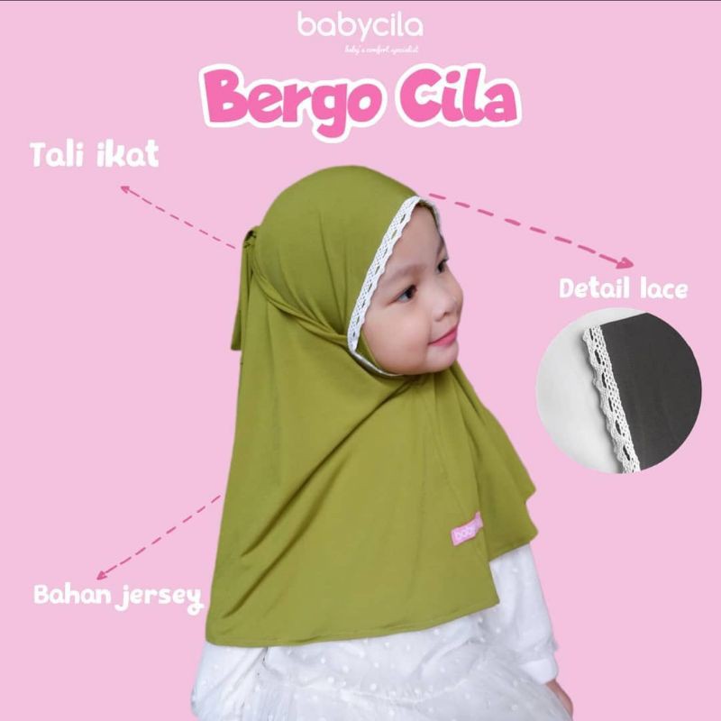 jilbab CILA | bergo anak perempuan 1 2 3 4 5 Th