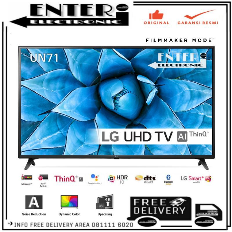 Lg 60un7100pta Lg Led Tv 60 Inch Smart Tv 4k Hdr Filmmaker Mode Tv Led 60 Inch Lg 60un7100 Shopee Indonesia