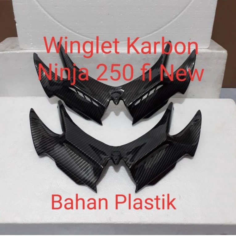 Winglet Karbon Ninja 250 fi New 2018 Ninja 250fi Old Karbu Carbu Wingled Carbon kawasaki All New Nin