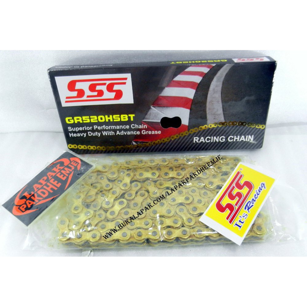 RANTE SSS RANTAI SSS 520 120 SSS ORIGINAL GR520HSBT GOLD 520H 120L HSBT HEAVYDUTY LAPAK PA