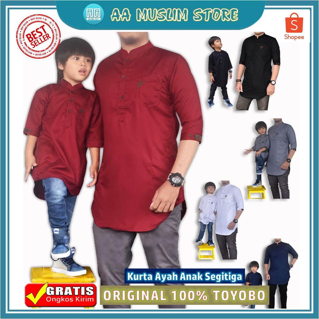 Baju Koko Couple Qurta Anak dan Ayah - Kokoh Kapel Keluarga Kurta Pakistan Murah Terbaru