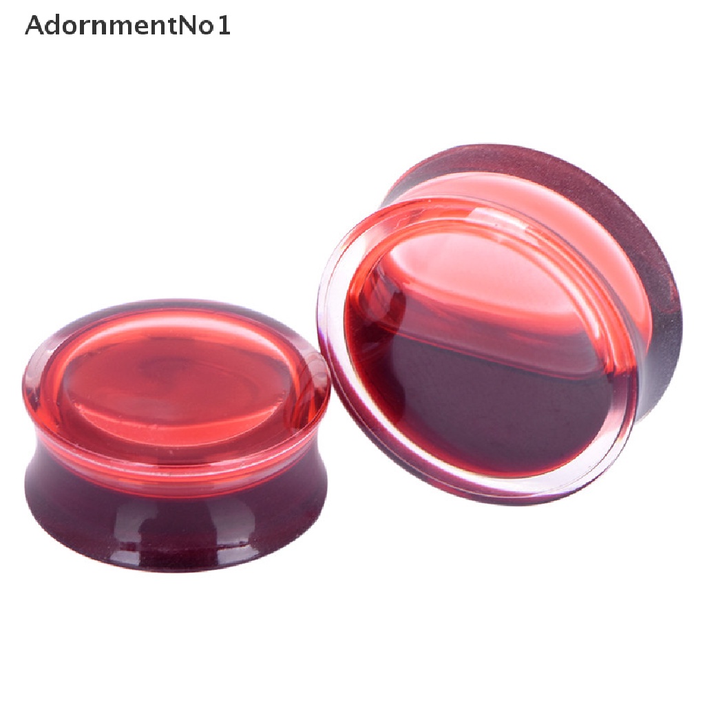 (AdornmentNo1) Ear Plug / Pelebar Lubang Tindikan Telinga Warna Merah Darah