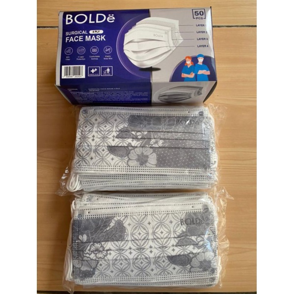 BOLDe Masker Medis 4 ply izin  Depkes - Super Mask Surgical Mask