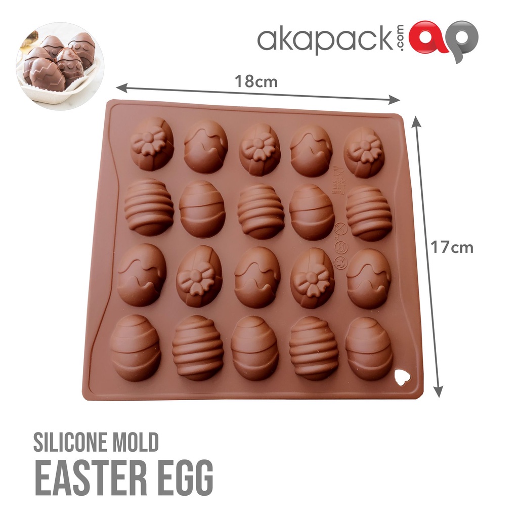 

Silikon Cetakan Coklat Easter Egg / Elips / silikon premium BPA FREE