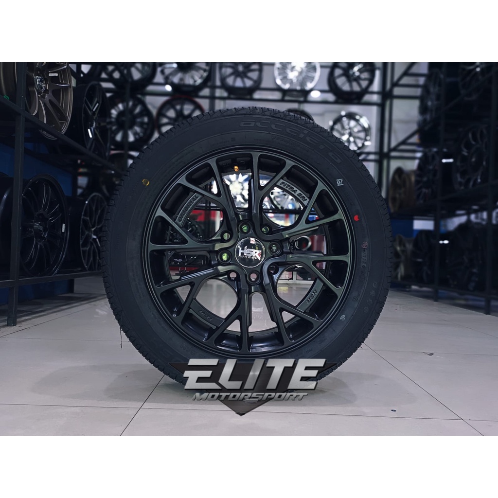 Velg Dan Ban Mobil datsun Agya Ayla Ring 15 Lobang 4 Velg HSR FE01