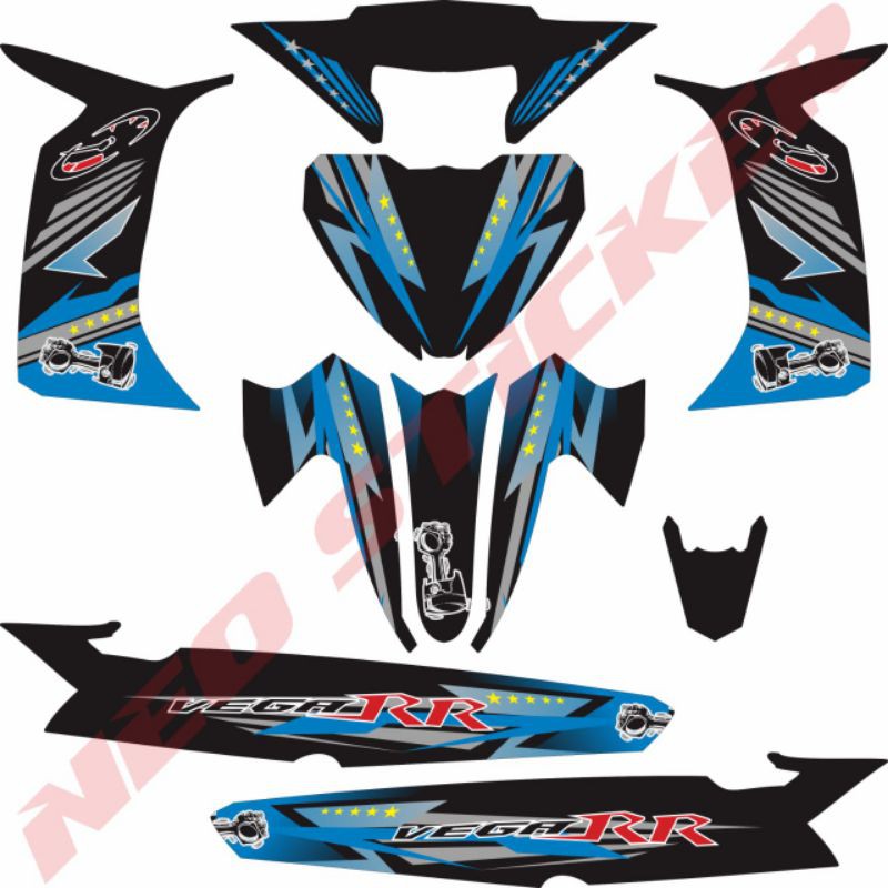 Sticker Vega RR 2014 Fullbody Racing Star