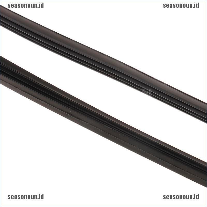 (sea) 2pcs 26 &quot;6mm blade wiper Kaca Depan universal Bahan Silikon