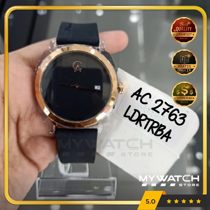 Jam Tangan Wanita Alexandre Christie AC 2763 Alexander AC2763 Black Rosegold Original