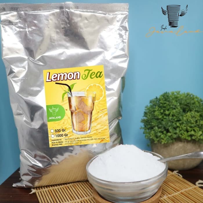 

Bb0621D Rasa Lemon Tea Bubuk Minuman Kiloan Bubble Powder Drink Javaland 1Kg 0547771