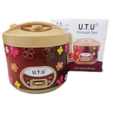 UTU Rice Cooker 1.8 Liter URC 5109 Gardenia / Magic Com - Garansi 1 Tahun