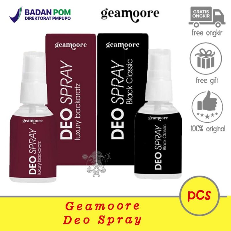 Jual GEAMOORE DEO SPRAY WITH TAWAS EXTRACT Indonesia