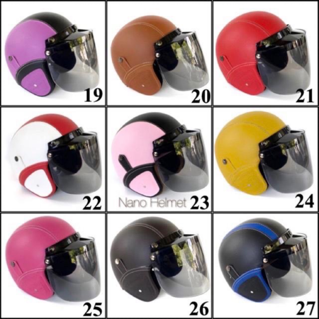 Harga Helm Bogo Kaca Datar Di Shopee : Helm Bogo Retro ...