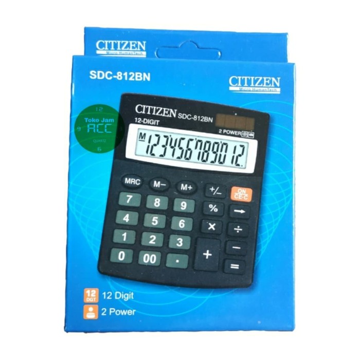 

CODE0G1 Kalkulator Citizen SDC-812BN