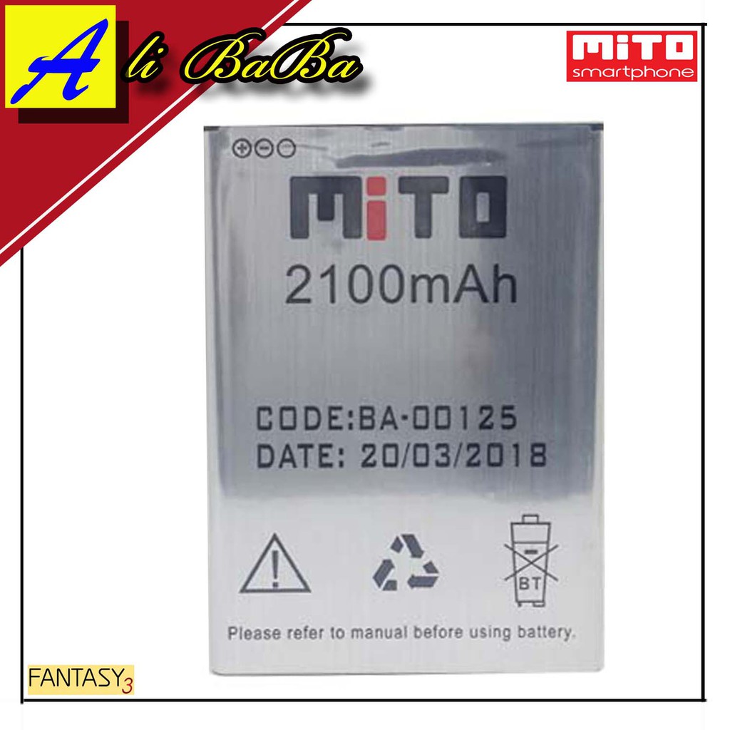 Baterai Handphone Mito A69 Fantasy 3 BA-00125 Batre HP Mito A69 Battery Mito Fantasy 3 Batu Mito
