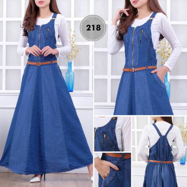 gamis jeans shopee penjualan terbaik mode terbaru mempresentasikan baju gamis 