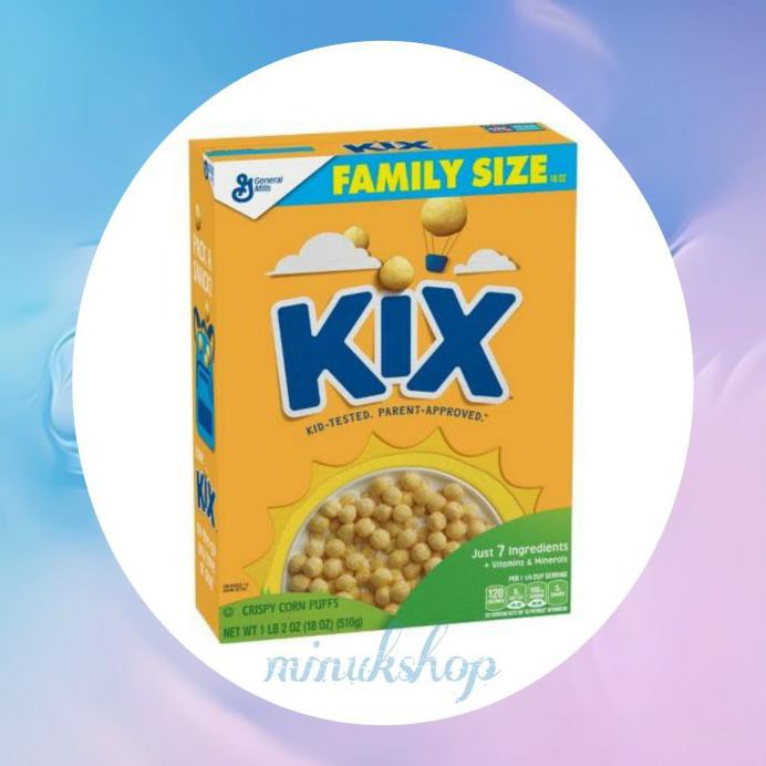 

GENERAL MILLS KIX CRISPY CORN PUFF CEREAL 510 GRAM