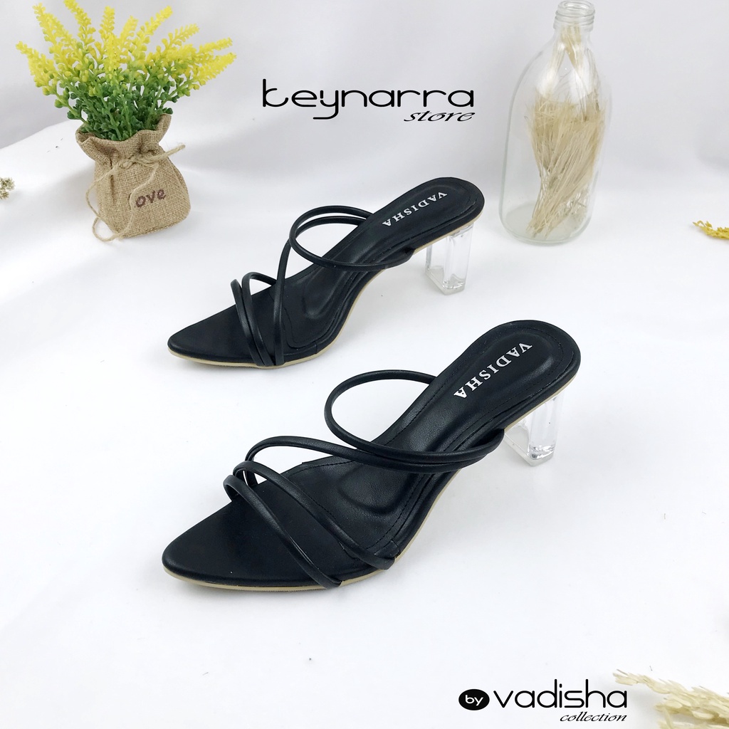 Keynarra Adeeva Sendal Wanita Heels Kaca 7 cm