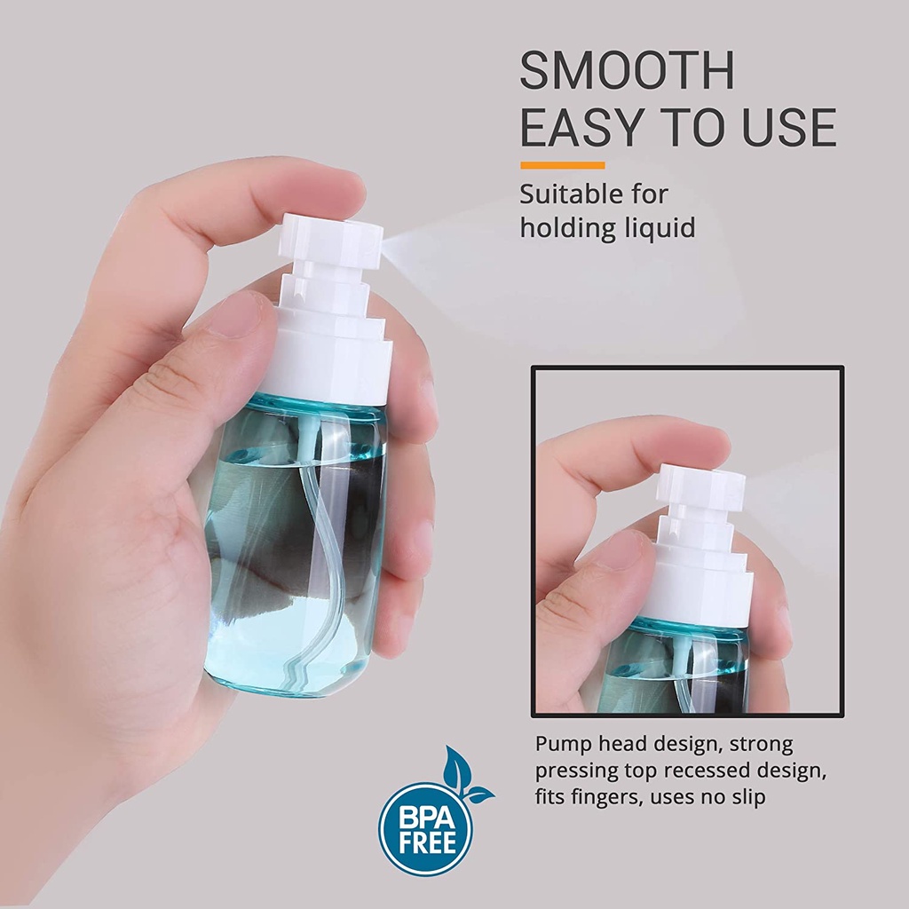 Botol Parfum Kosong Isi Ulang Model Semprot Warna Transparan Ukuran 100ml Untuk Travel