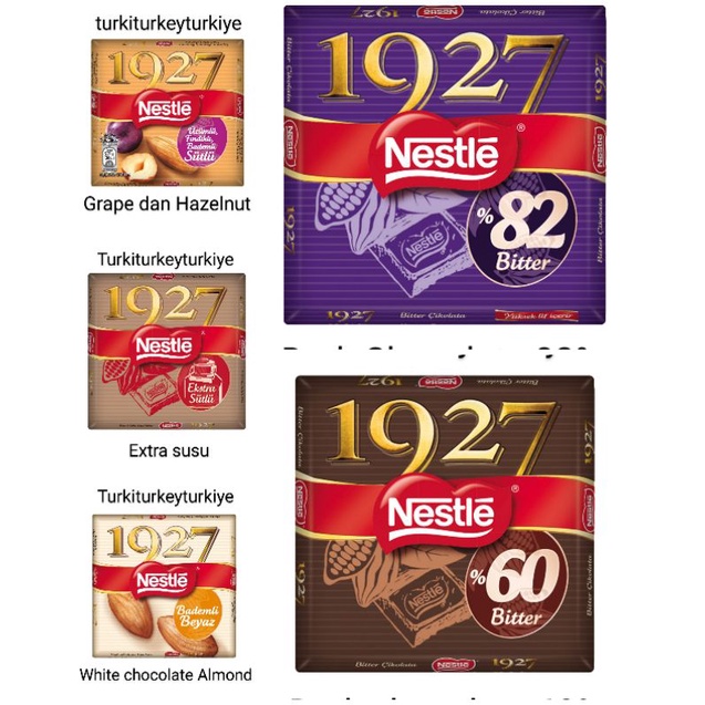 

Nestle Chocolate 1927 100% ORIGINAL TURKI