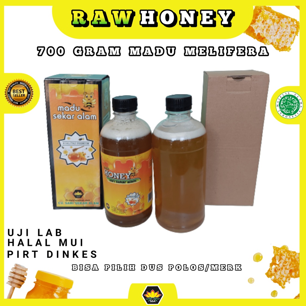 PROMO Madu peras murni 700 gram ( Raw Honey ) free dus box