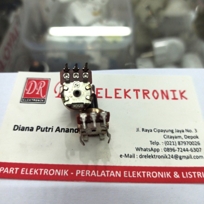 Potensio ORI Politron Polytron as pendek 3pin 3 50k 3 kaki pin (3pcs)