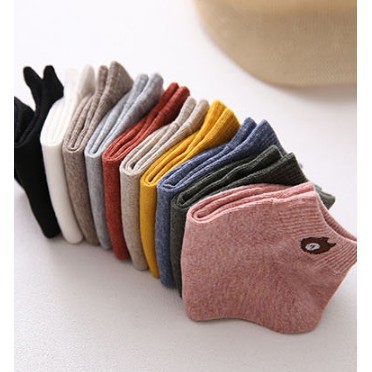 006 KAOS KAKI ANKLE KAUS KAKI IMPORT MURAH KAOS KAKI SEMATA KAKI / MOTIF LINE LUCU-2