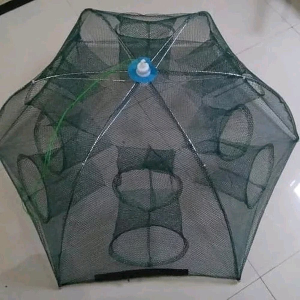 Jaring Perangkap jebakan kepiting udang ikan 12 lubang pancing