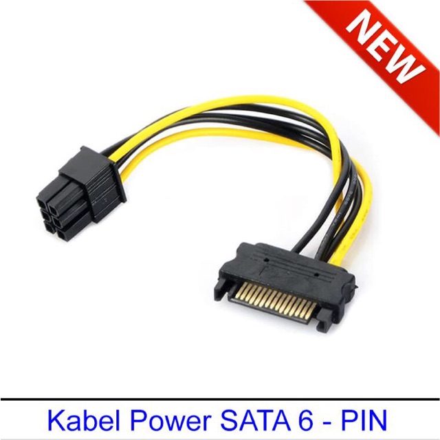 KABEL POWER SATA 6Pin