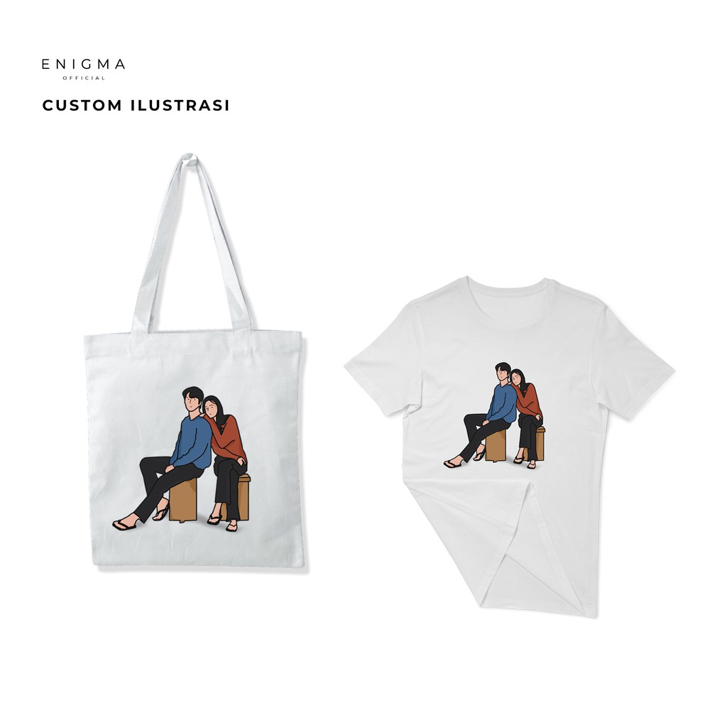 CUSTOM ILUSTRASI BY ENIGMA CUSTOM TOTEBAG CUSTOM KAOS