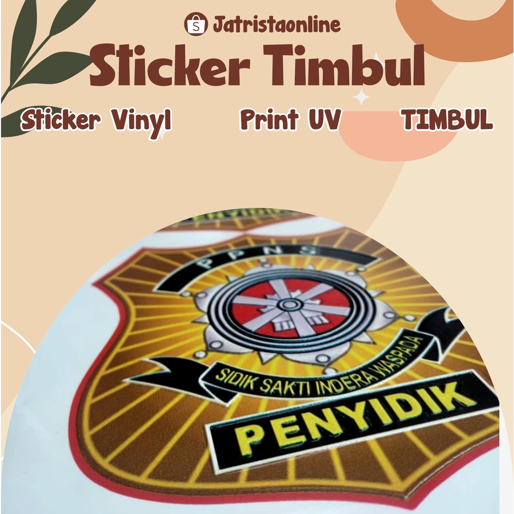 

CETAK STICKER TIMBUL PRINT UV STICKER VERNISH WHITE INK