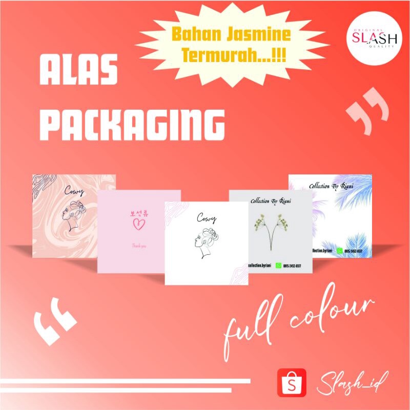 CUSTOME ALAS PACKAGING  STRAP KALUNG MASKER