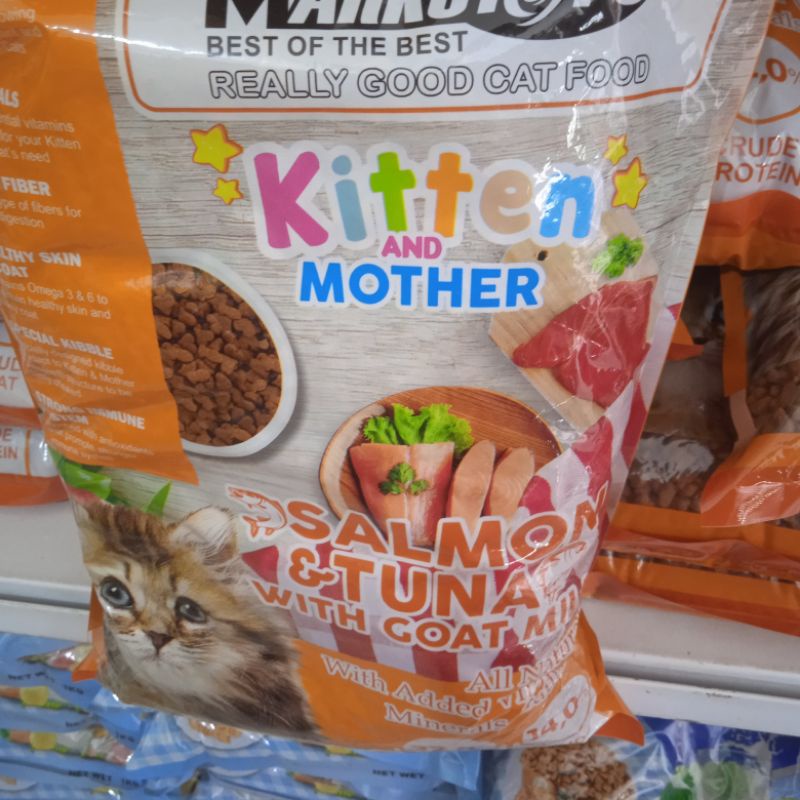 Markotop cat food kitten and mother repack 1 kg salmon dan tuna