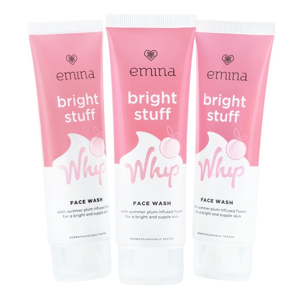 [ 50 ml ] emina bright stuff whip face wash / emina whip face wash