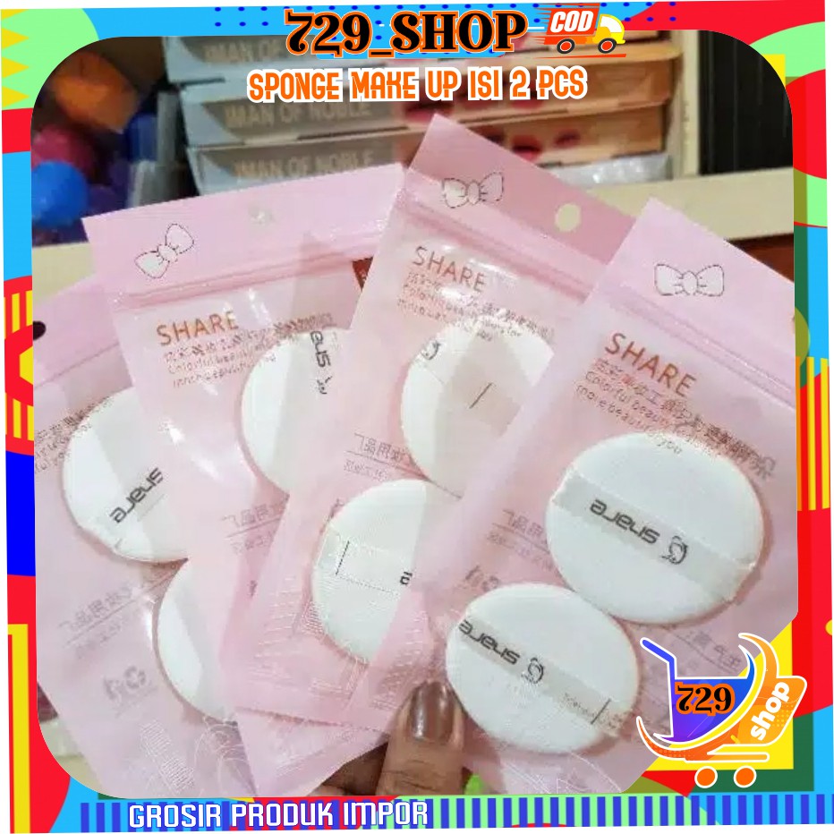 isi 1 &amp; 2 dan 3 Pcs SPONGE MAKE UP FUSHION KOREAN STYLE PREMIUM BEST SELLER