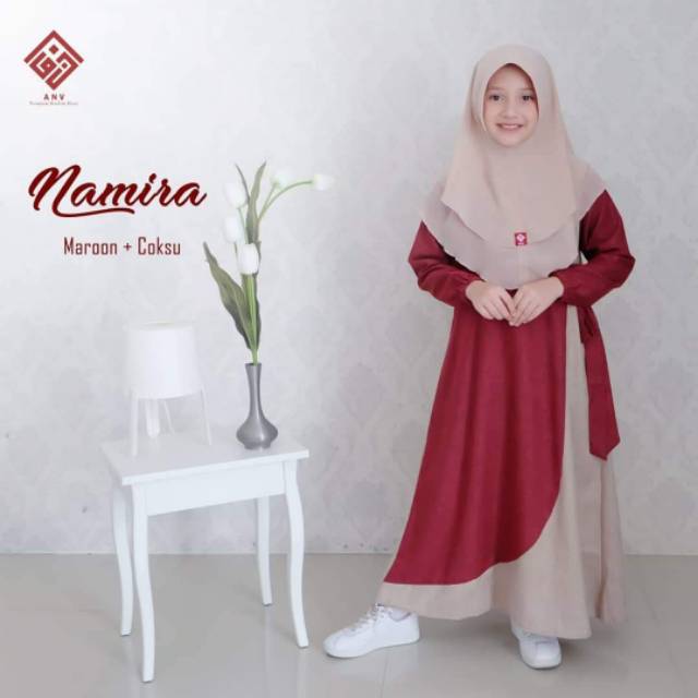 GAMIS ANAK TERBARU, GAMIS ANAK ANV,  GAMIS NAMIRA by ANV