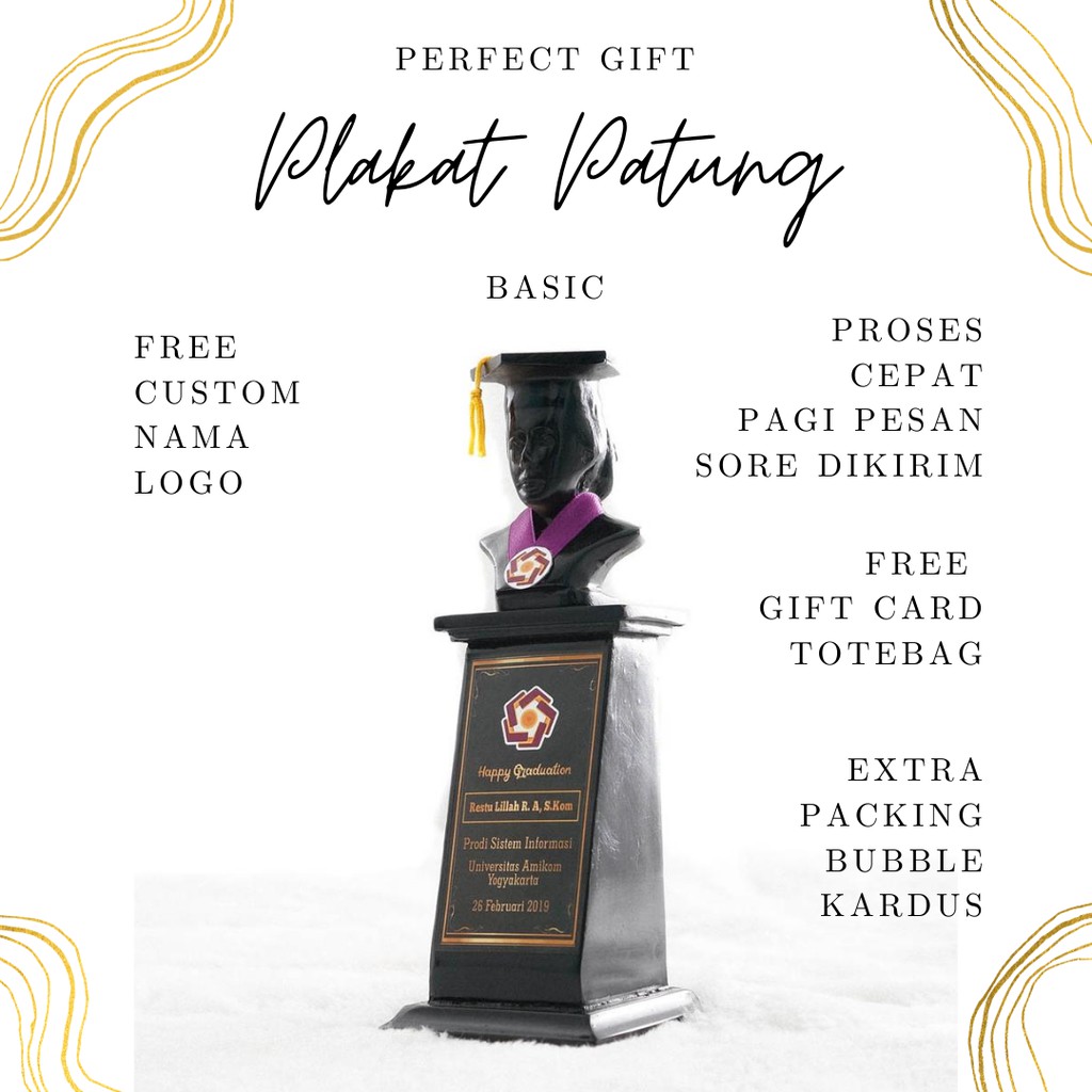 Plakat Patung Wisuda Vandel Cewek KadoWisuda
