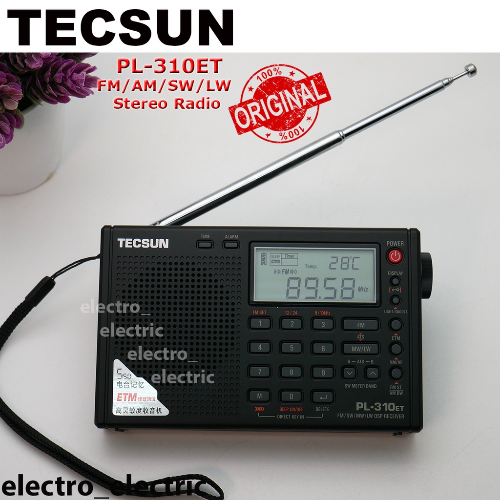 Radio Tecsun PL 310ET AM/FM/SW/LW Original