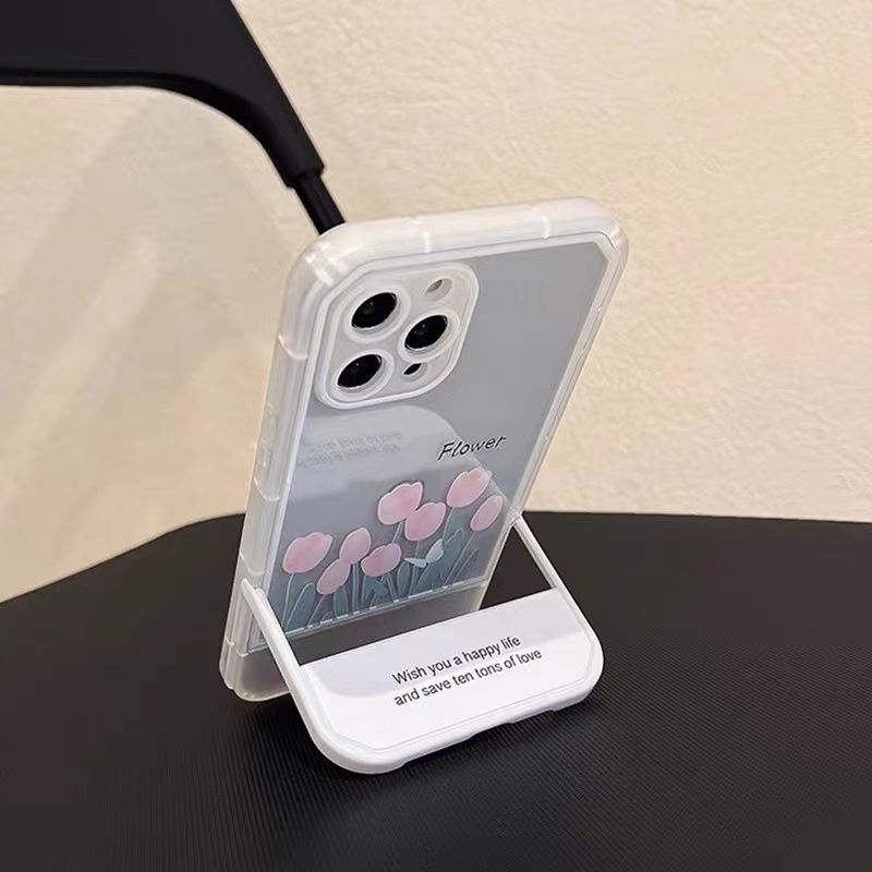 Soft Case Silikon TPU Transparan Motif Bunga Untuk IPhone 13 12 11 10 Pro XS Max X XR 8 7 6 6S Plus SE