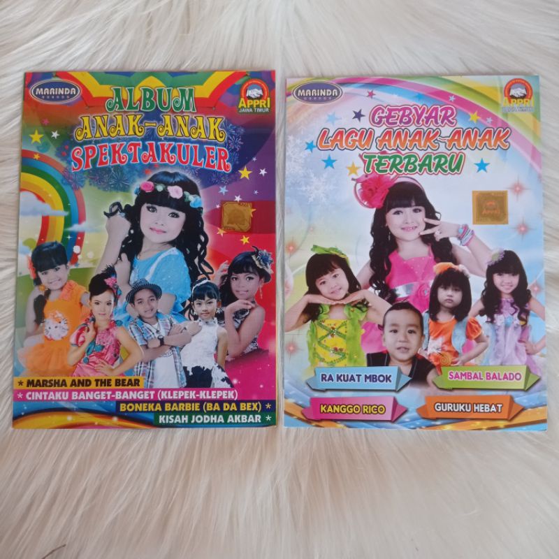 Kaset VCD Original Lagu Anak Anak Marinda Record Mila