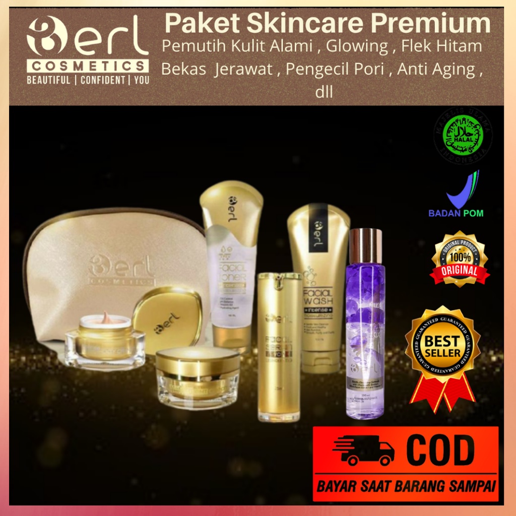 B ERL | Paket Skincare Premium | Berl | B erl Cosmetics