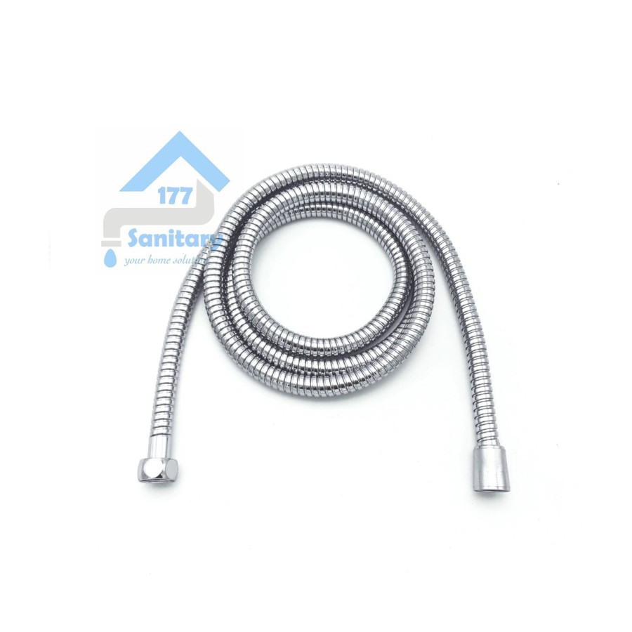 Selang Shower Stainless NT MURAH 200cm - Selang air Shower Mandi Closet Flexible Hose Stainless 2m D43