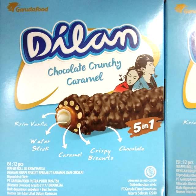 

Garudafood Dilan Chocolate Crunchy Caramel Dilan Bar Dilan Waffle