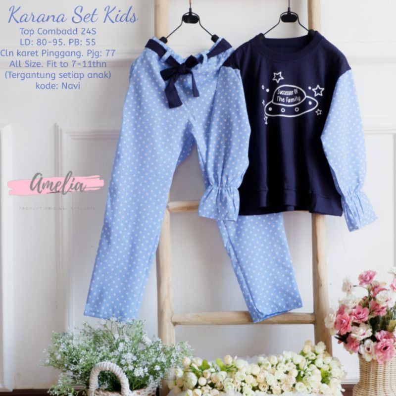Setelan Anak, Kirana Set Kids By Amelia