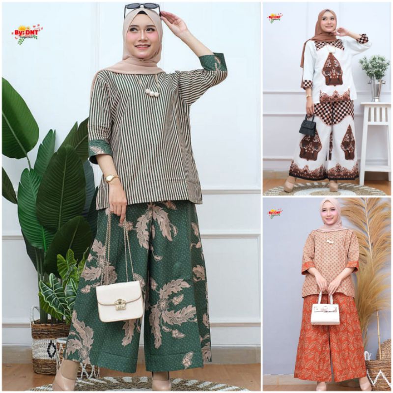 Setelan Batik • Setcel Batik • Set Blouse Batik • Set Tunik Batik • Set Celana Batik • Set Kulot Bat